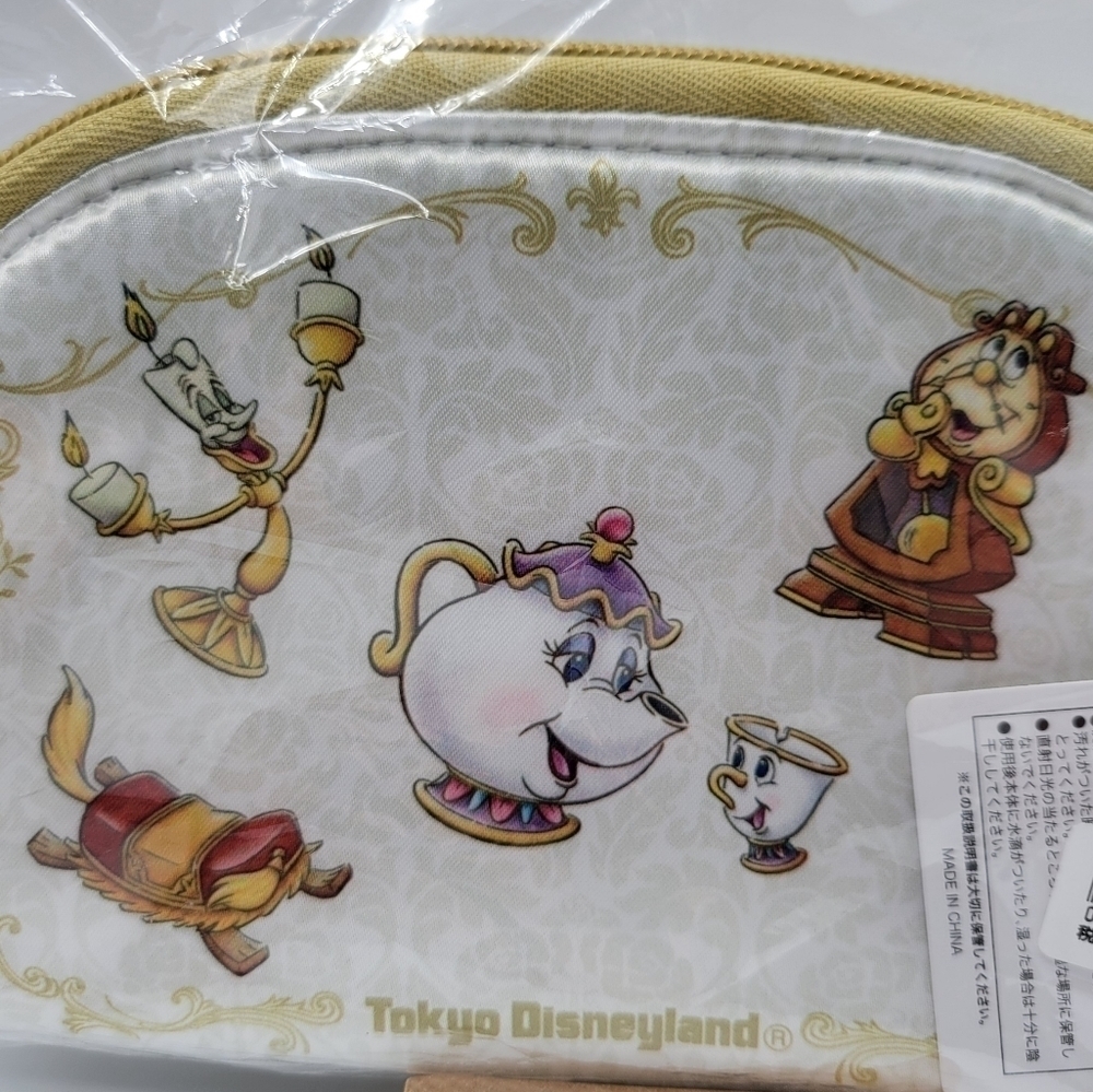 Tokyo Disney Enchanted Tale Beauty and the Beast cosmetic bag pouch - Picture 7 of 11
